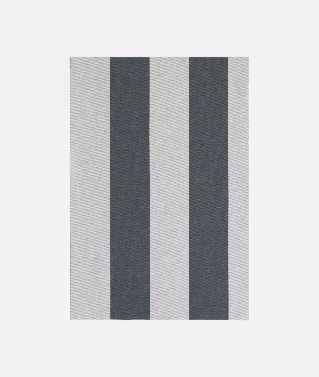 Pale grey and charcoal vertical stripes over a fine woven jacquard texture