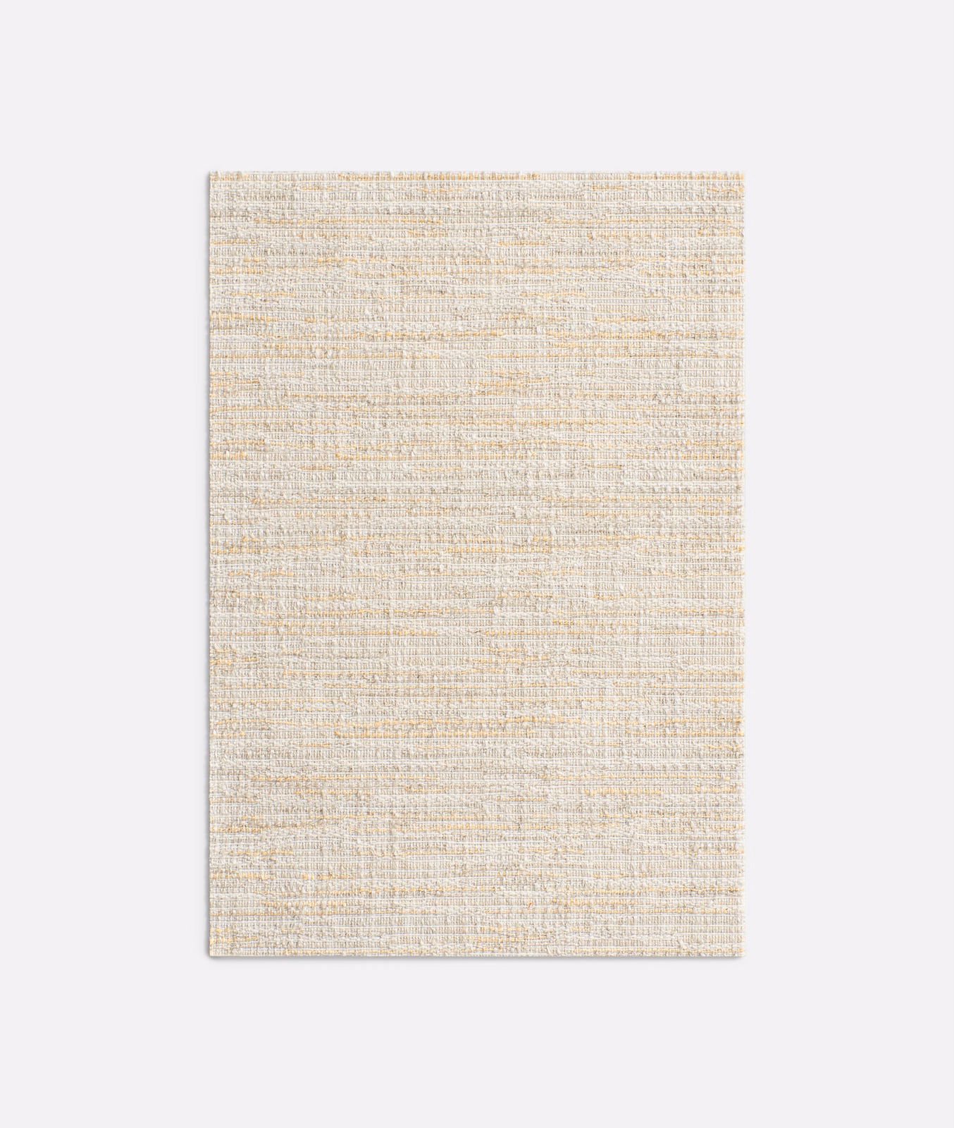 Pale cream jacquard swatch with fine horizontal slubs and warm beige flecks