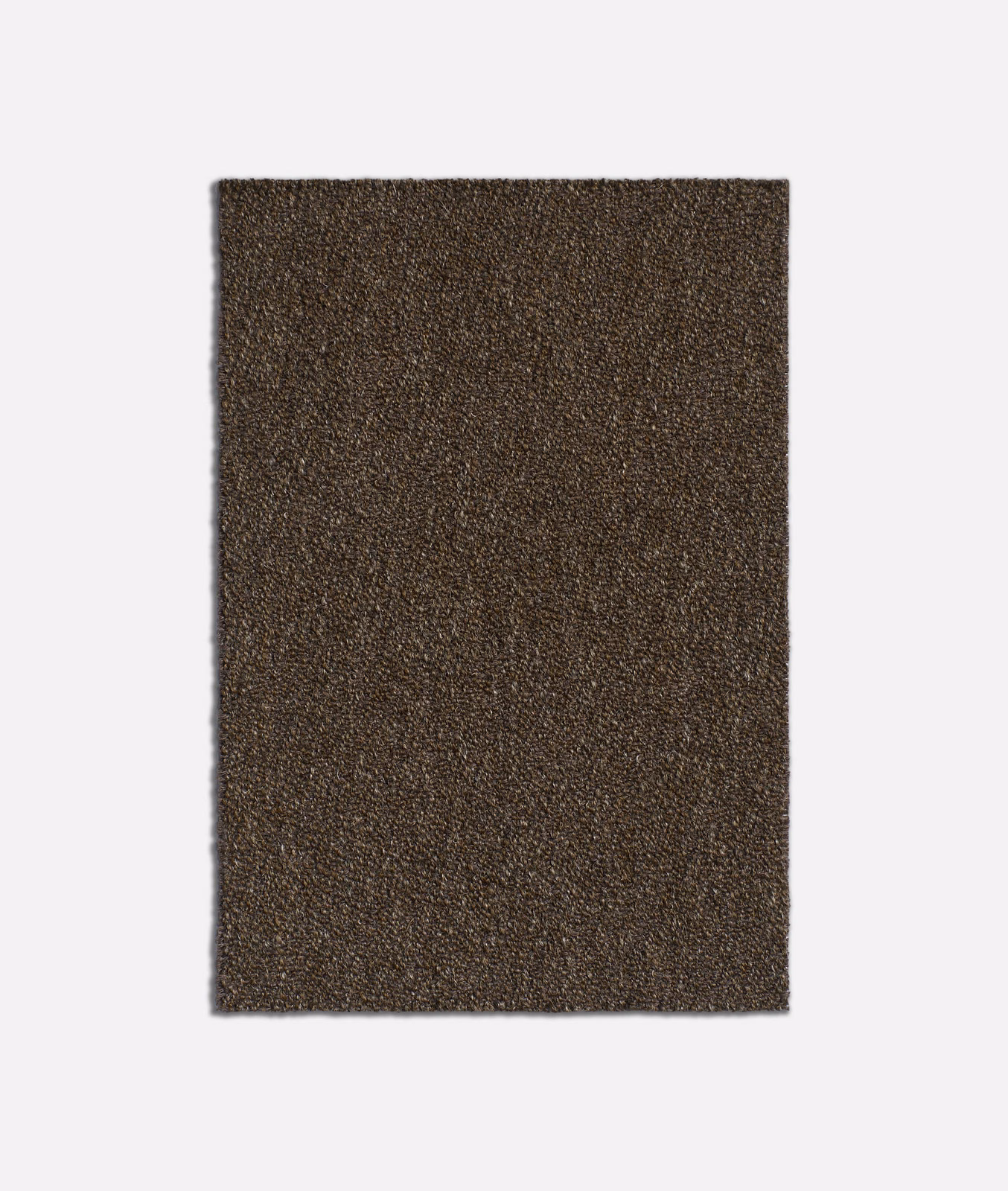 Dark brown-khaki Inveraray Kaki swatch with dense, subtly mottled jacquard texture.
