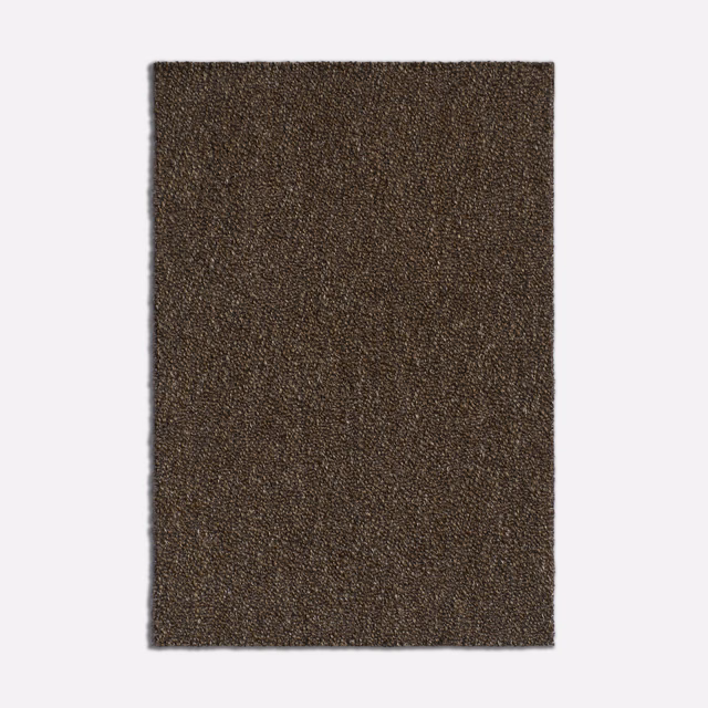 Dark brown-khaki Inveraray Kaki swatch with dense, subtly mottled jacquard texture.