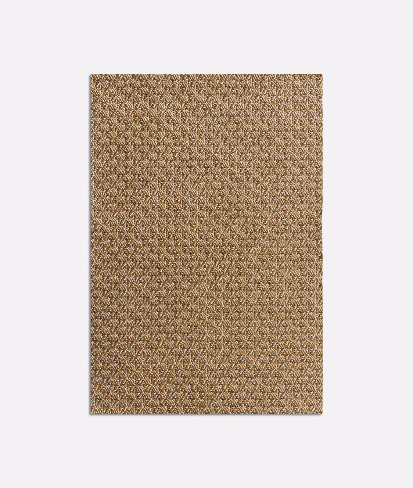 Warm gold-brown jacquard with a fine repeating chevron weave