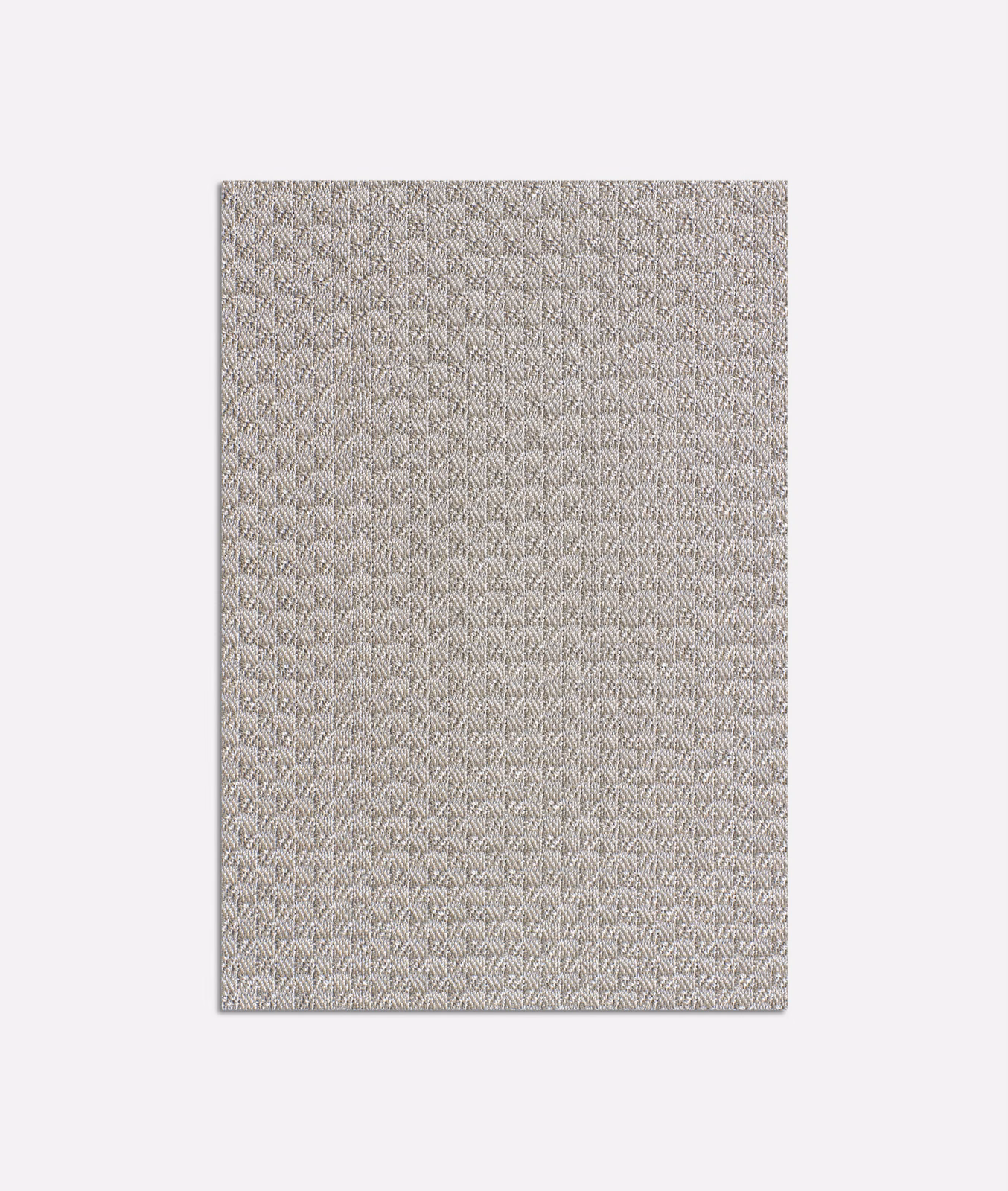 Cool silver-grey jacquard swatch with dense repeating geometric leaf-like weave