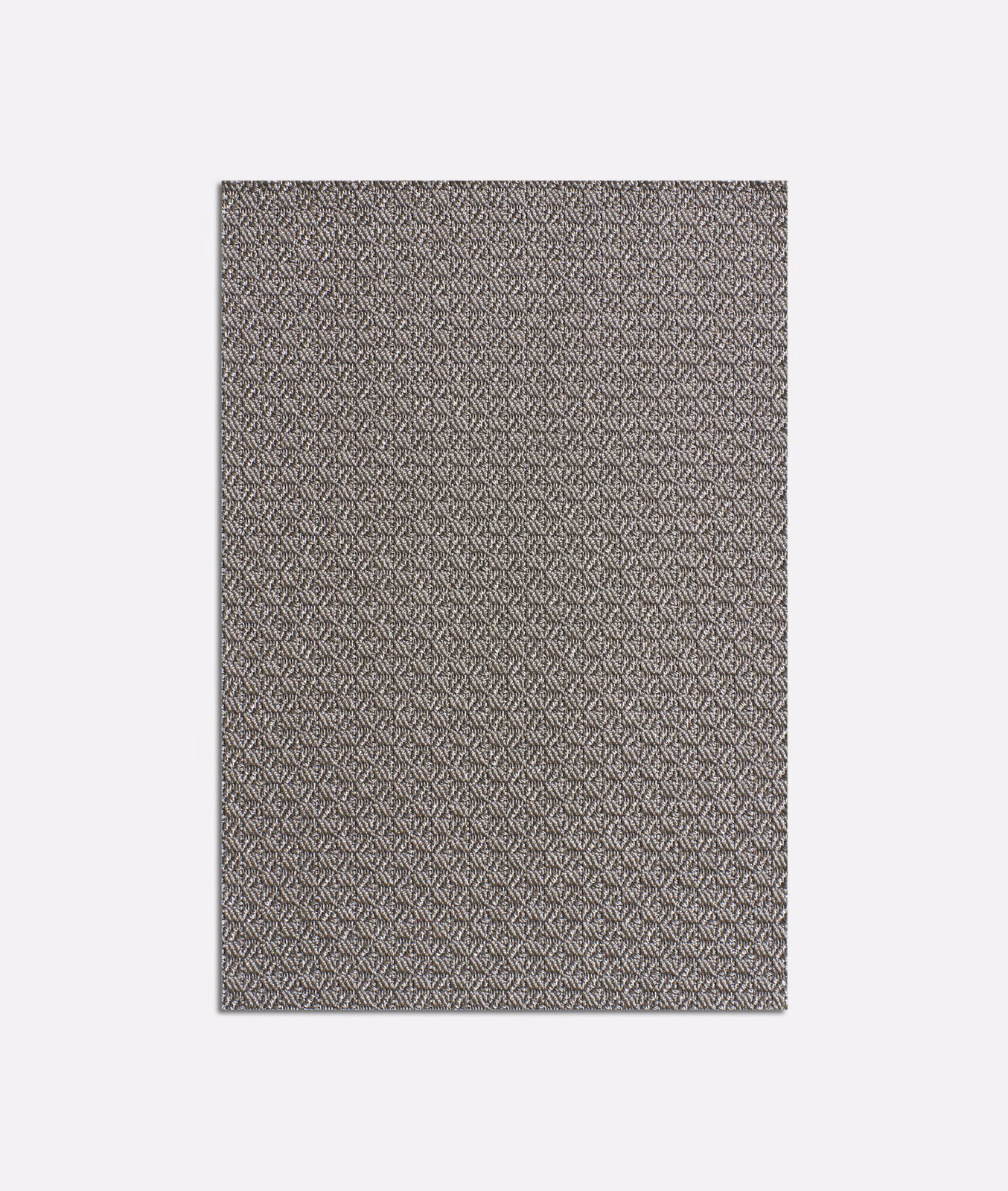 Cool steel-grey Jacquard with a tiny repeating chevron-and-diamond weave