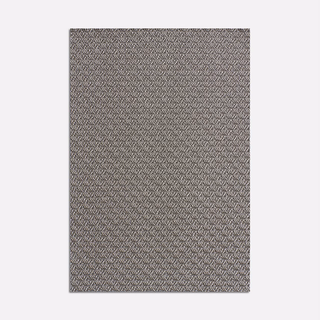 Cool steel-grey Jacquard with a tiny repeating chevron-and-diamond weave