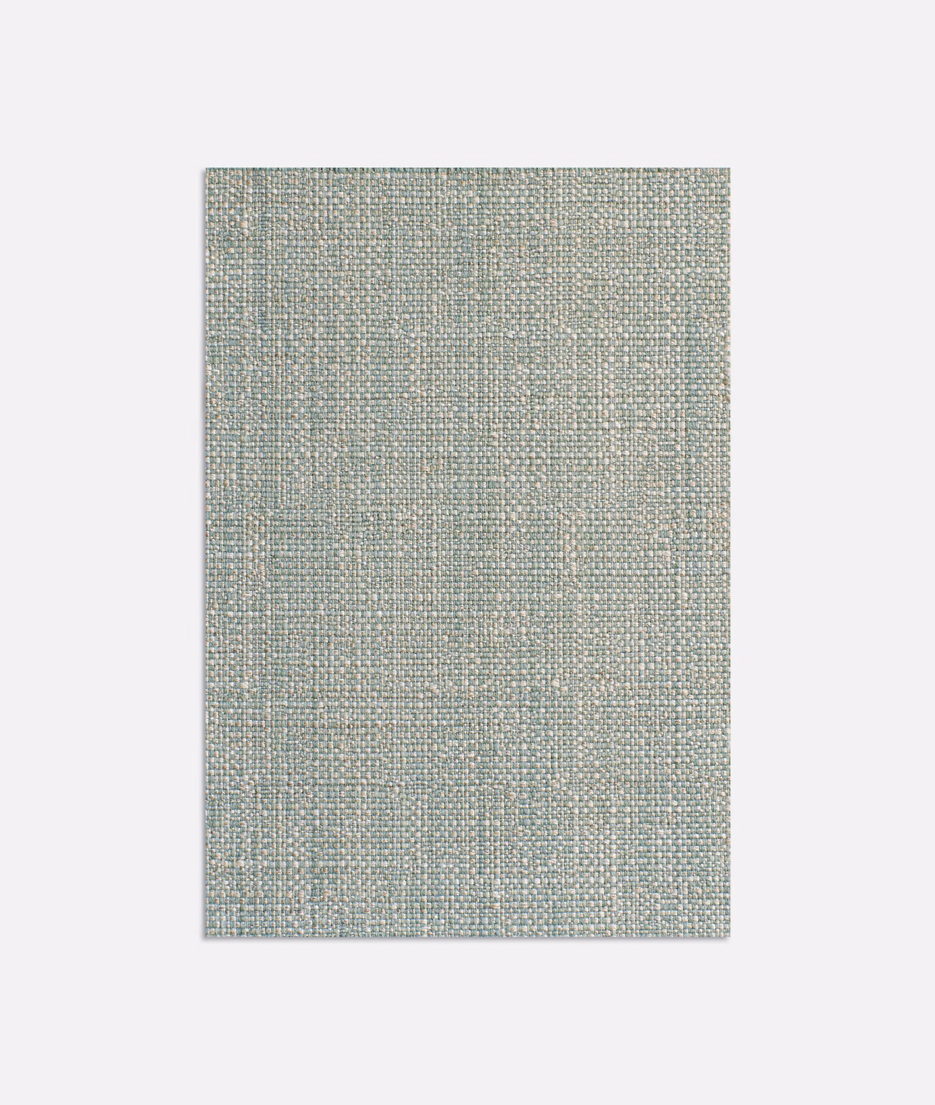 Muted aqua jacquard with fine slub texture and vertical woven pattern