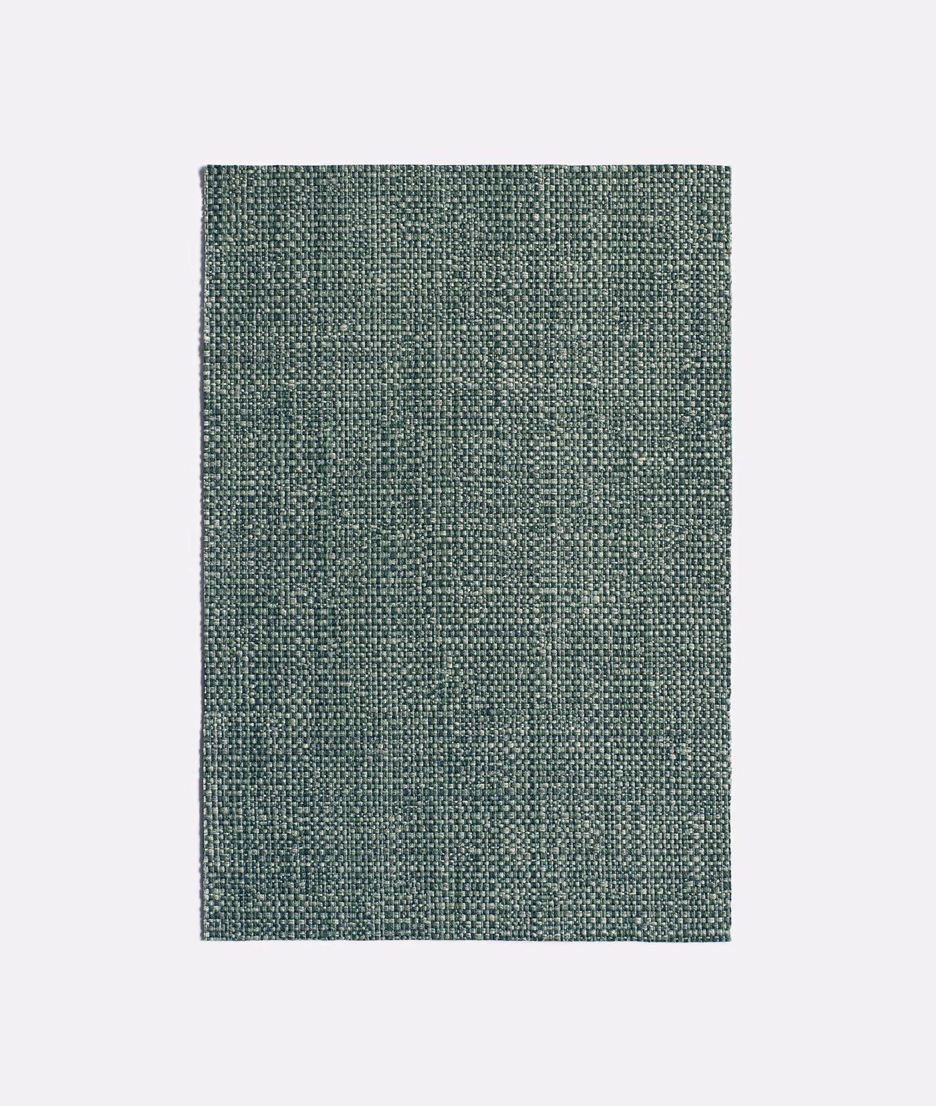 Deep forest-teal woven swatch with fine flecks and subtle vertical tonal bands