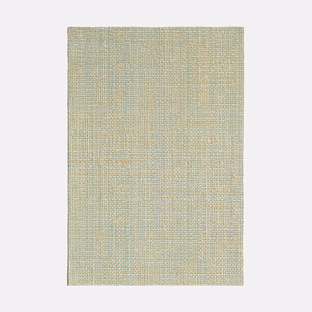 Pale seafoam jacquard weave with warm ivory and straw flecks