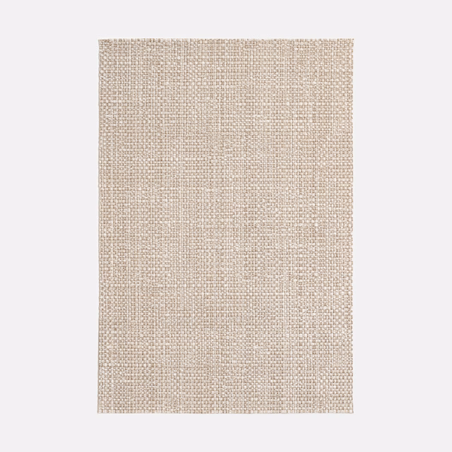 Pale natural-beige jacquard with a tiny irregular grid and softly nubby weave