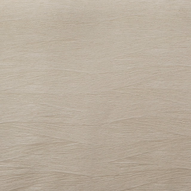 Warm ivory-beige jacquard with fine rippling striations and a softly woven texture