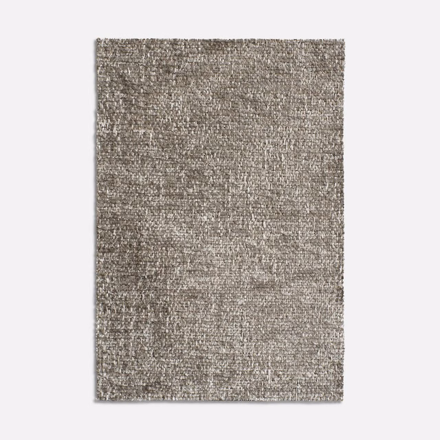 Mottled taupe-grey jacquard with a dense, grainy woven surface