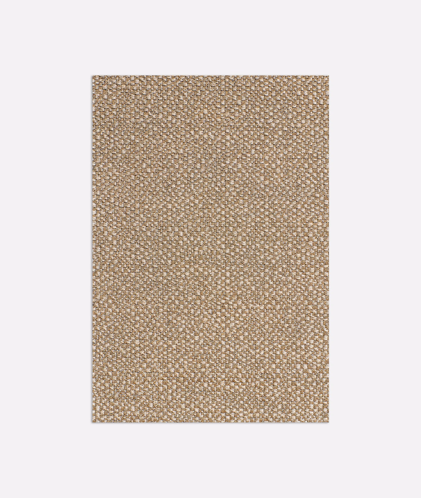 Warm oat-beige jacquard with muted gold flecks and compact woven texture