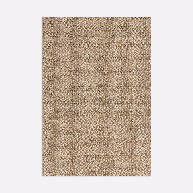 Warm oat-beige jacquard with muted gold flecks and compact woven texture
