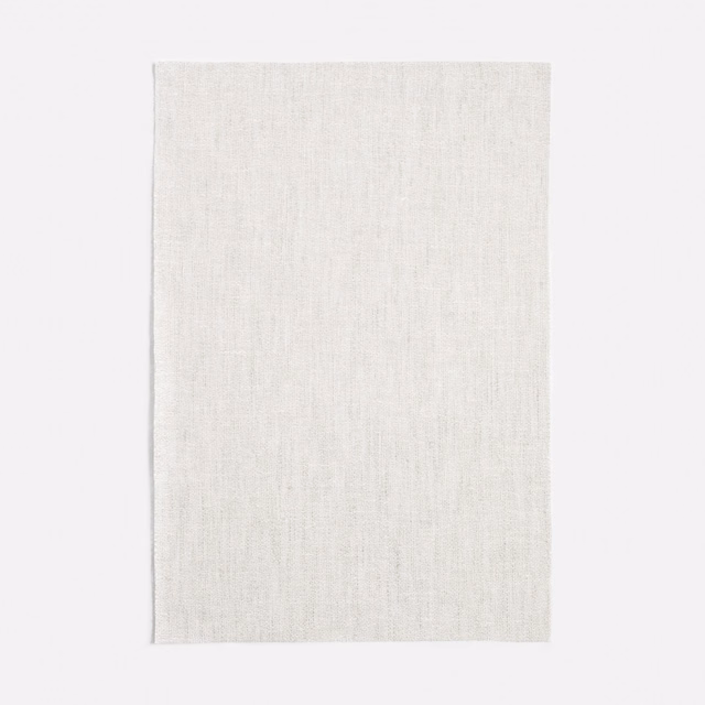 Pale argento silver-grey weave with fine vertical slubs and soft linen-like texture