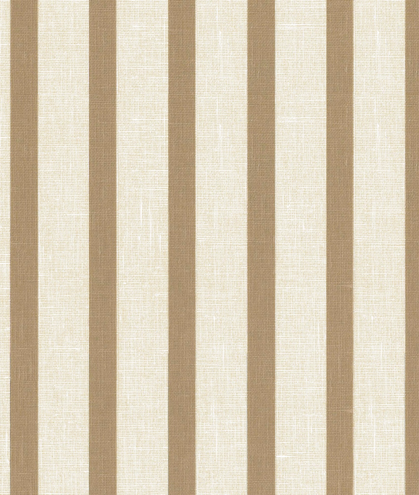 Cream and taupe vertical stripes with a fine crosshatched woven surface