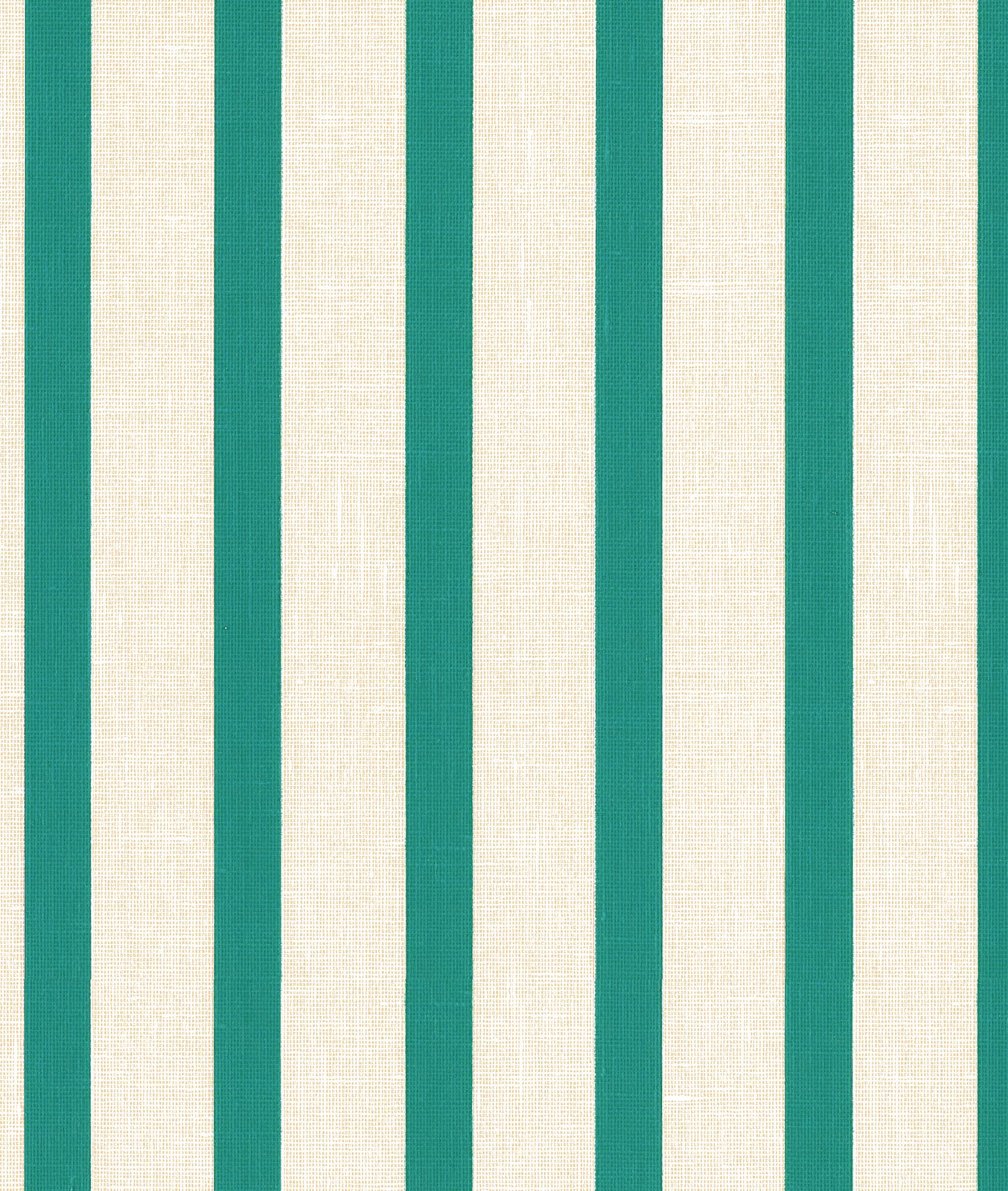 Laguna teal and ivory vertical stripes with a softly textured woven surface