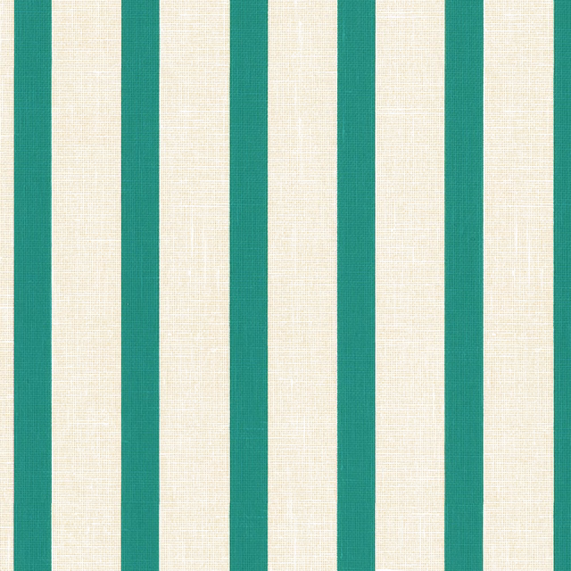 Laguna teal and ivory vertical stripes with a softly textured woven surface
