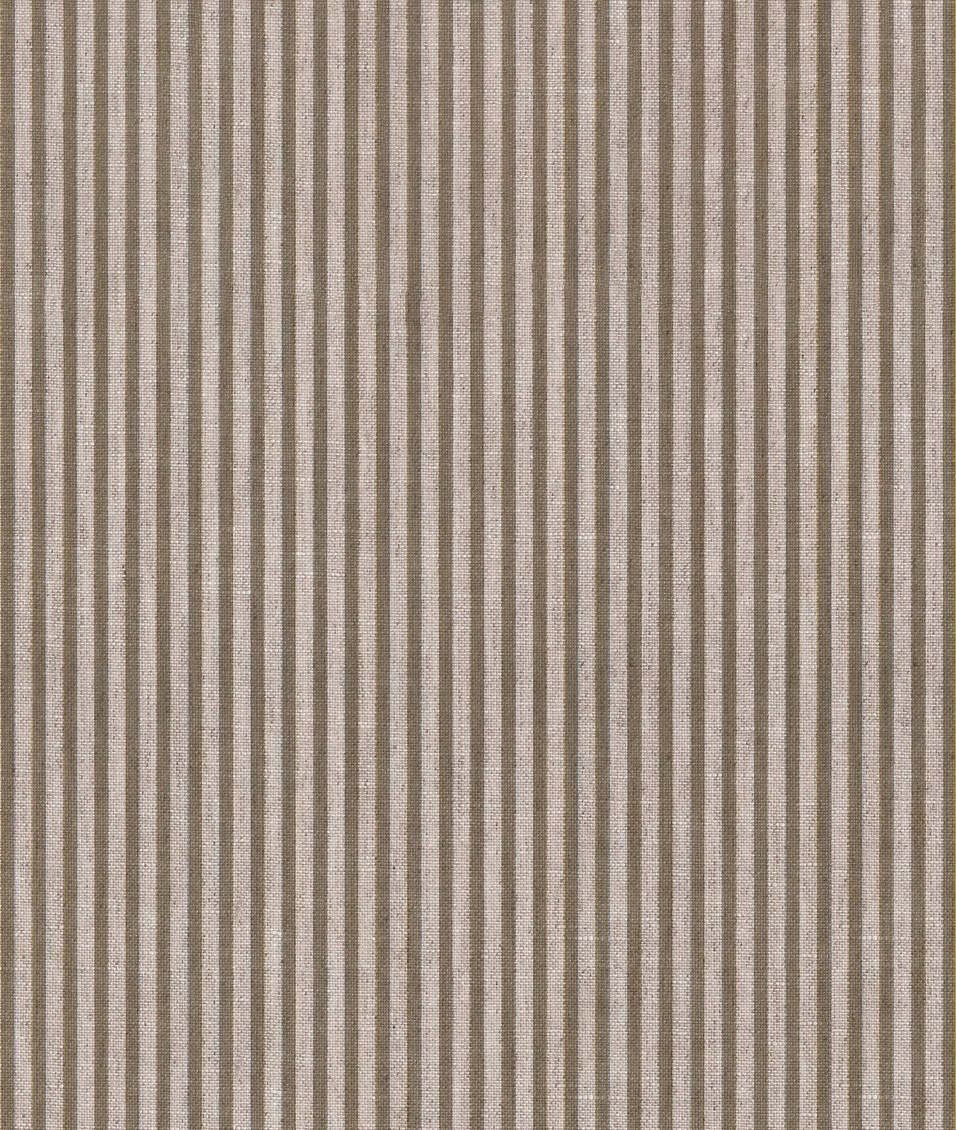 Warm Sabbia beige fabric with narrow cream and taupe vertical stripes
