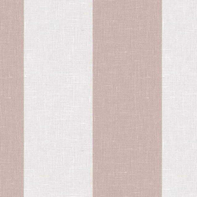 Dusty blush and ivory vertical stripes over a fine crosshatched textile weave
