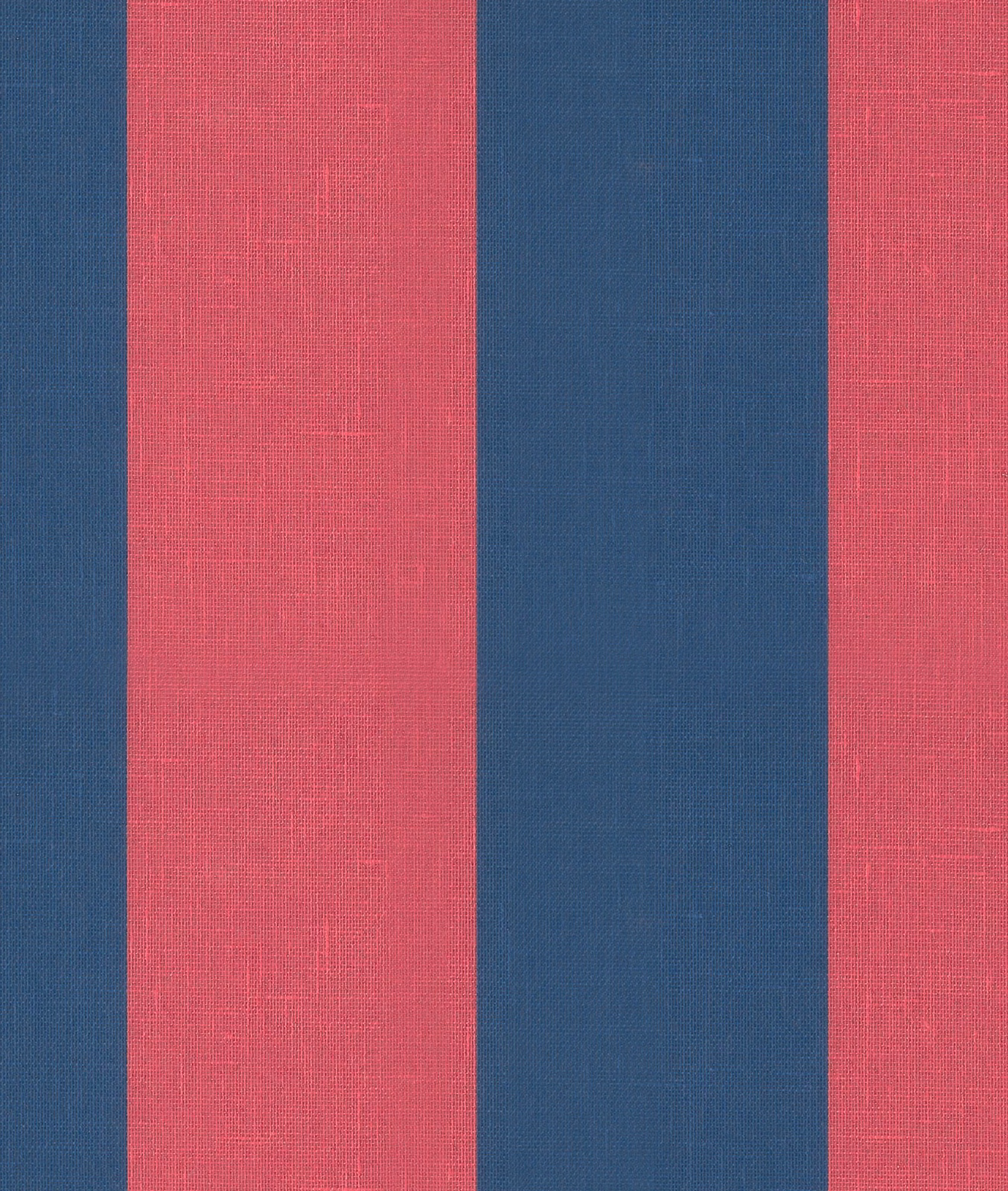 Navy blue and raspberry vertical stripes with a fine woven texture