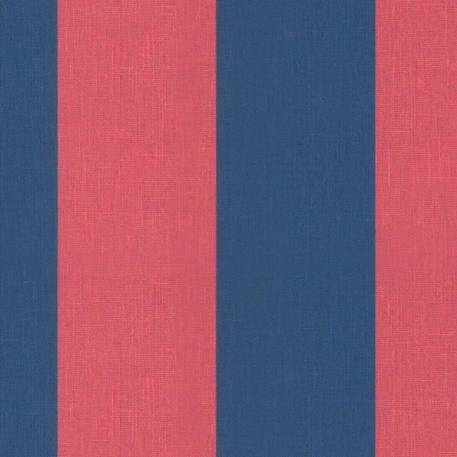 Navy blue and raspberry vertical stripes with a fine woven texture