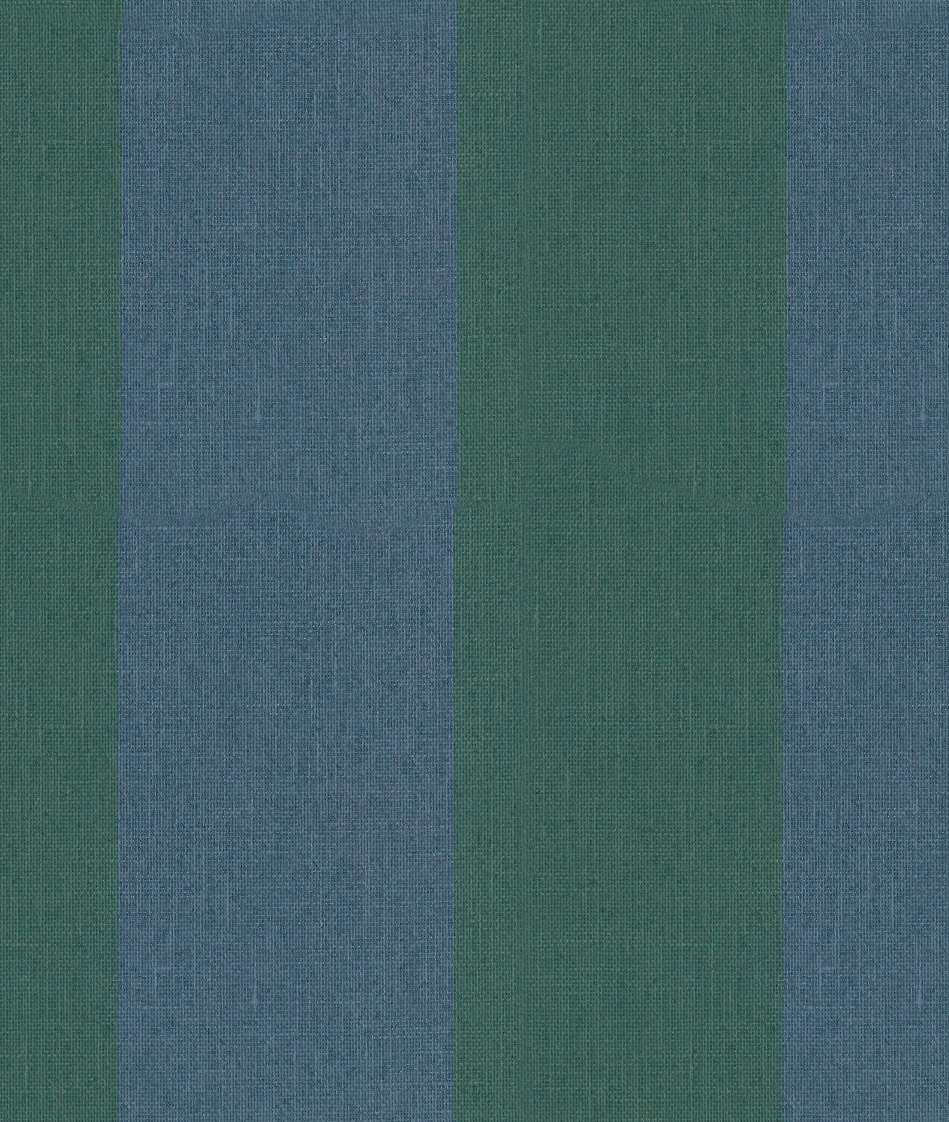 Muted teal, blue-grey and green vertical stripes with a fine woven texture