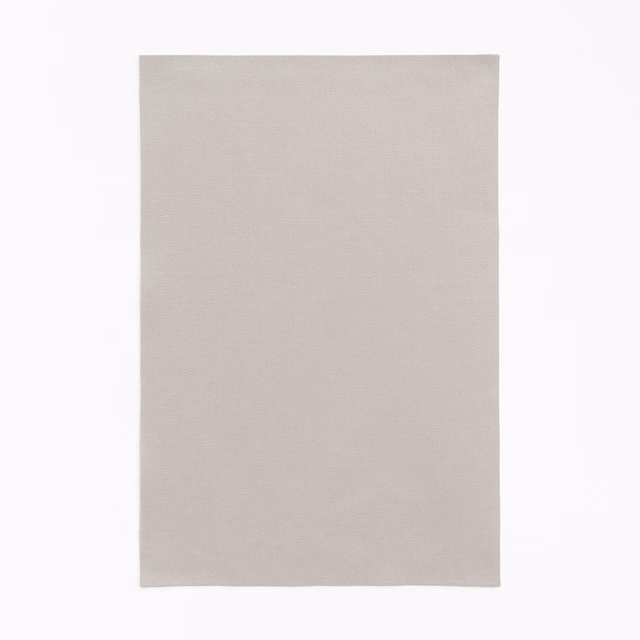 Pale silvery-taupe satin with a smooth face and barely visible horizontal weave