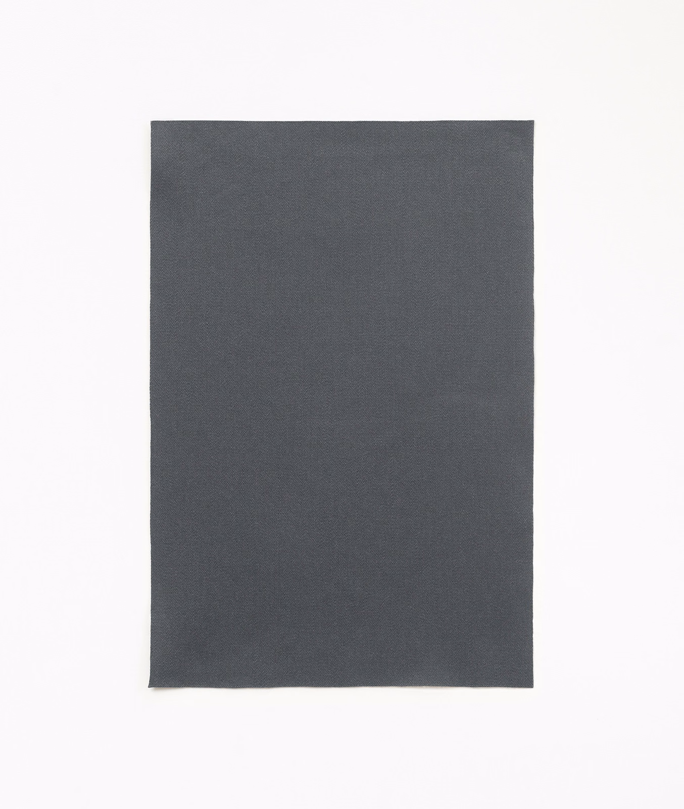 Dark charcoal grey satin swatch with fine texture and understated surface sheen