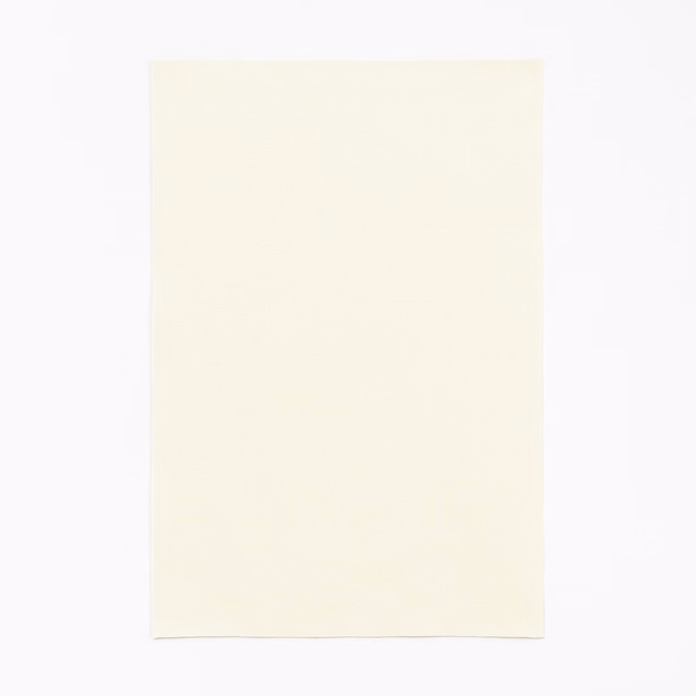 Pale ivory satin swatch with a softly luminous, even surface