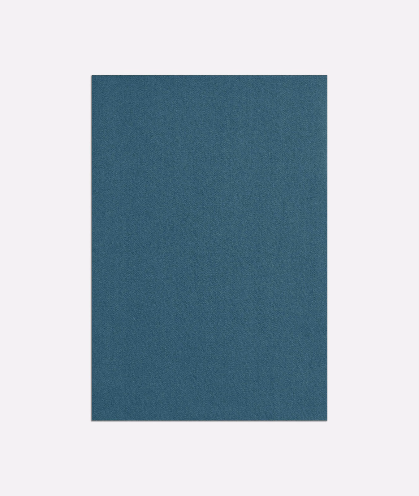 Deep blue-teal satin swatch with subtle vertical texture and a smooth, softly lustrous surface