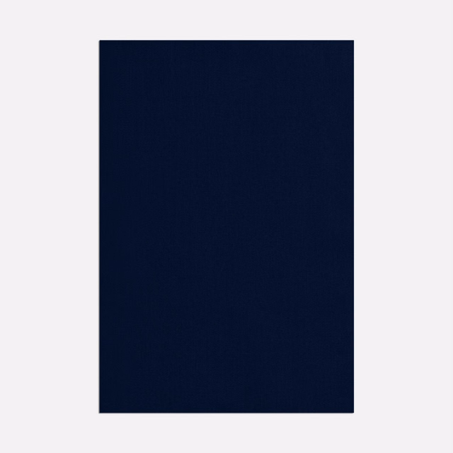 Deep midnight-blue satin swatch with a smooth, subtly lustrous plain surface