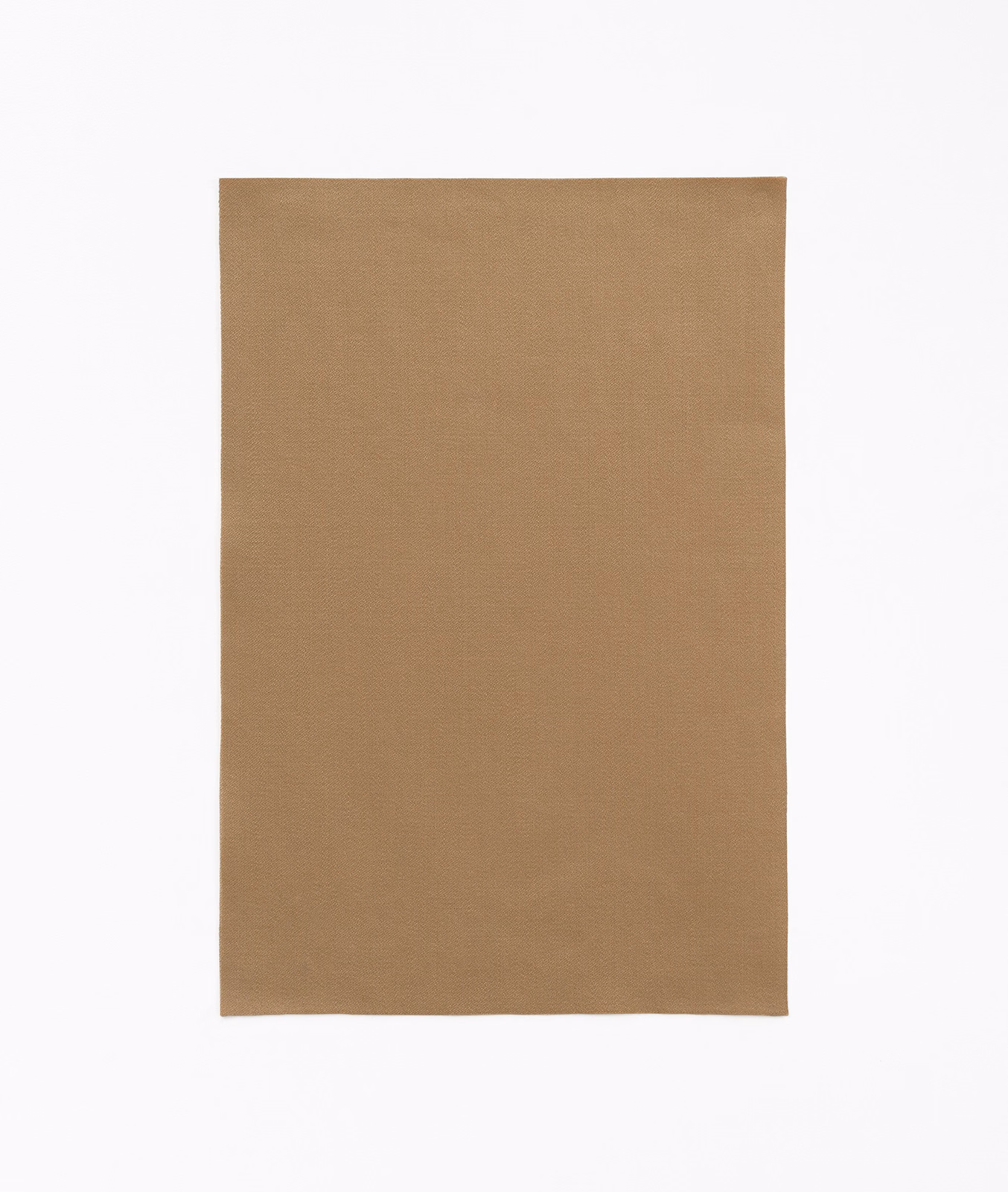 Warm camel satin with fine horizontal texture and gentle surface sheen