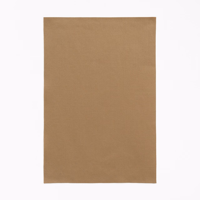 Warm camel satin with fine horizontal texture and gentle surface sheen