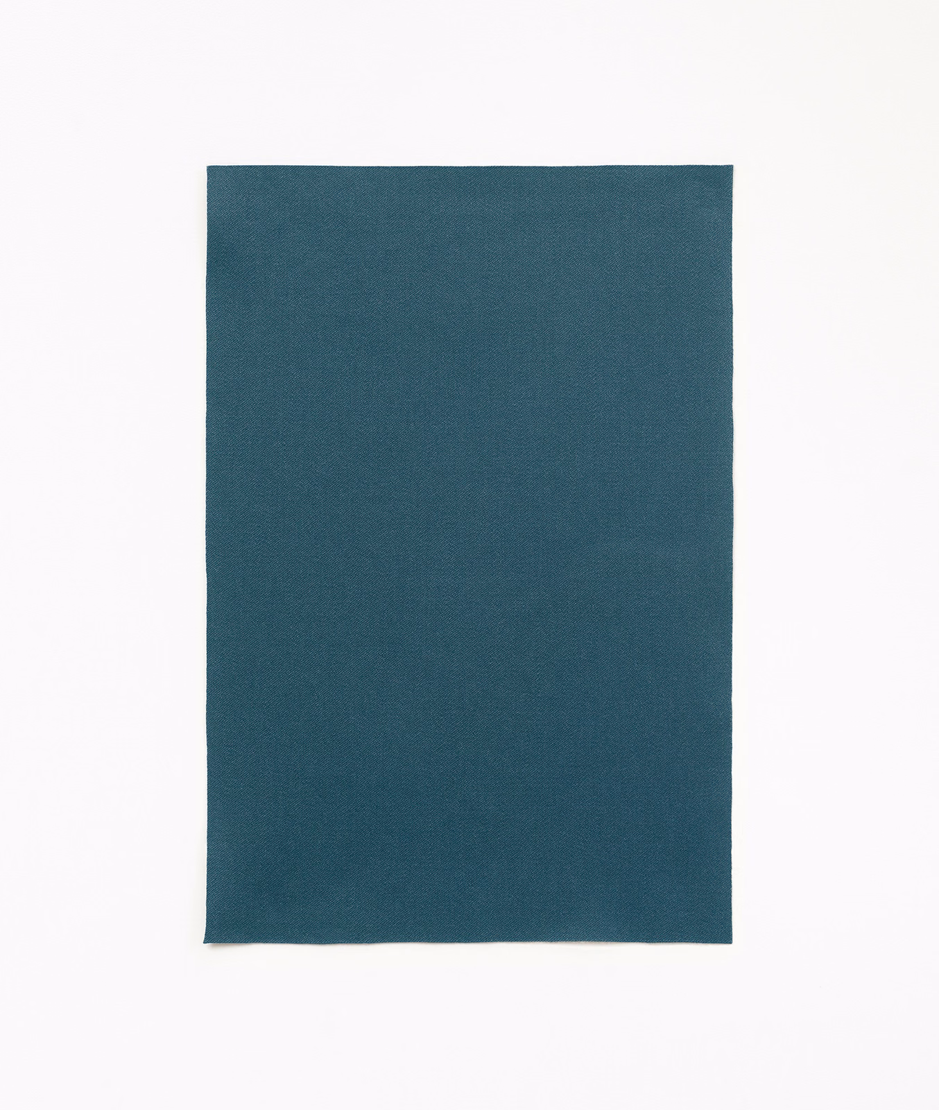 Deep duck-egg teal satin swatch with a smooth, subtly lustrous plain weave