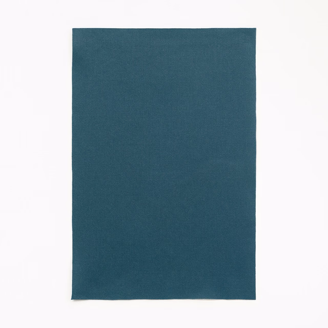 Deep duck-egg teal satin swatch with a smooth, subtly lustrous plain weave