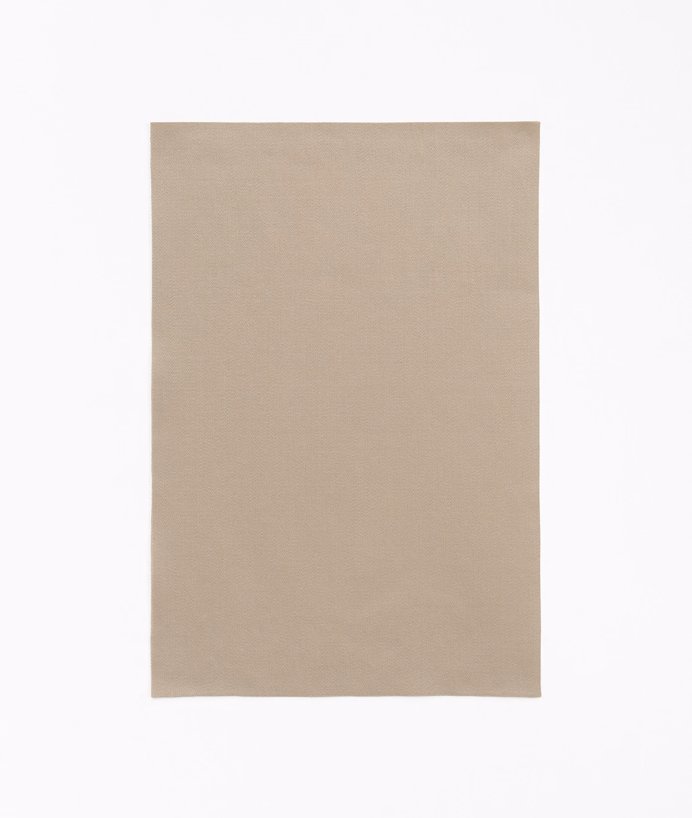 Warm stone-taupe satin swatch with a smooth plain surface and soft sheen