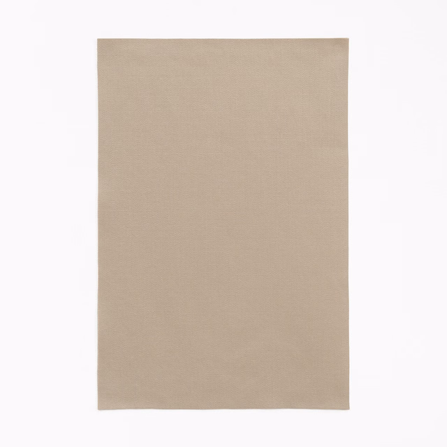 Warm stone-taupe satin swatch with a smooth plain surface and soft sheen