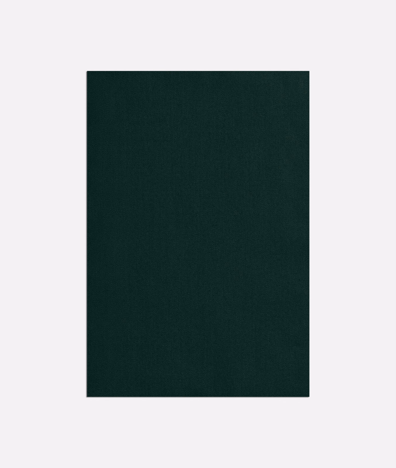 Deep forest-green satin with a quiet, finely textured surface and subtle sheen