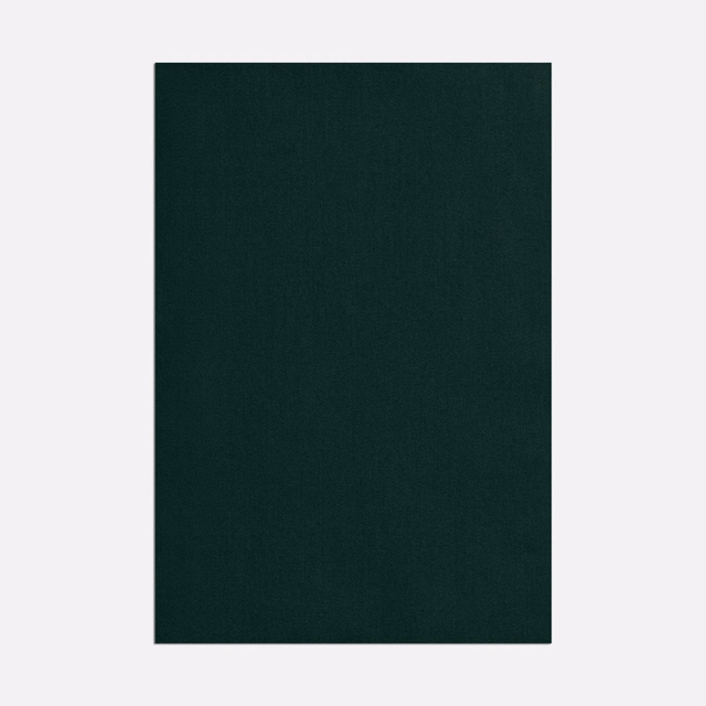 Deep forest-green satin with a quiet, finely textured surface and subtle sheen