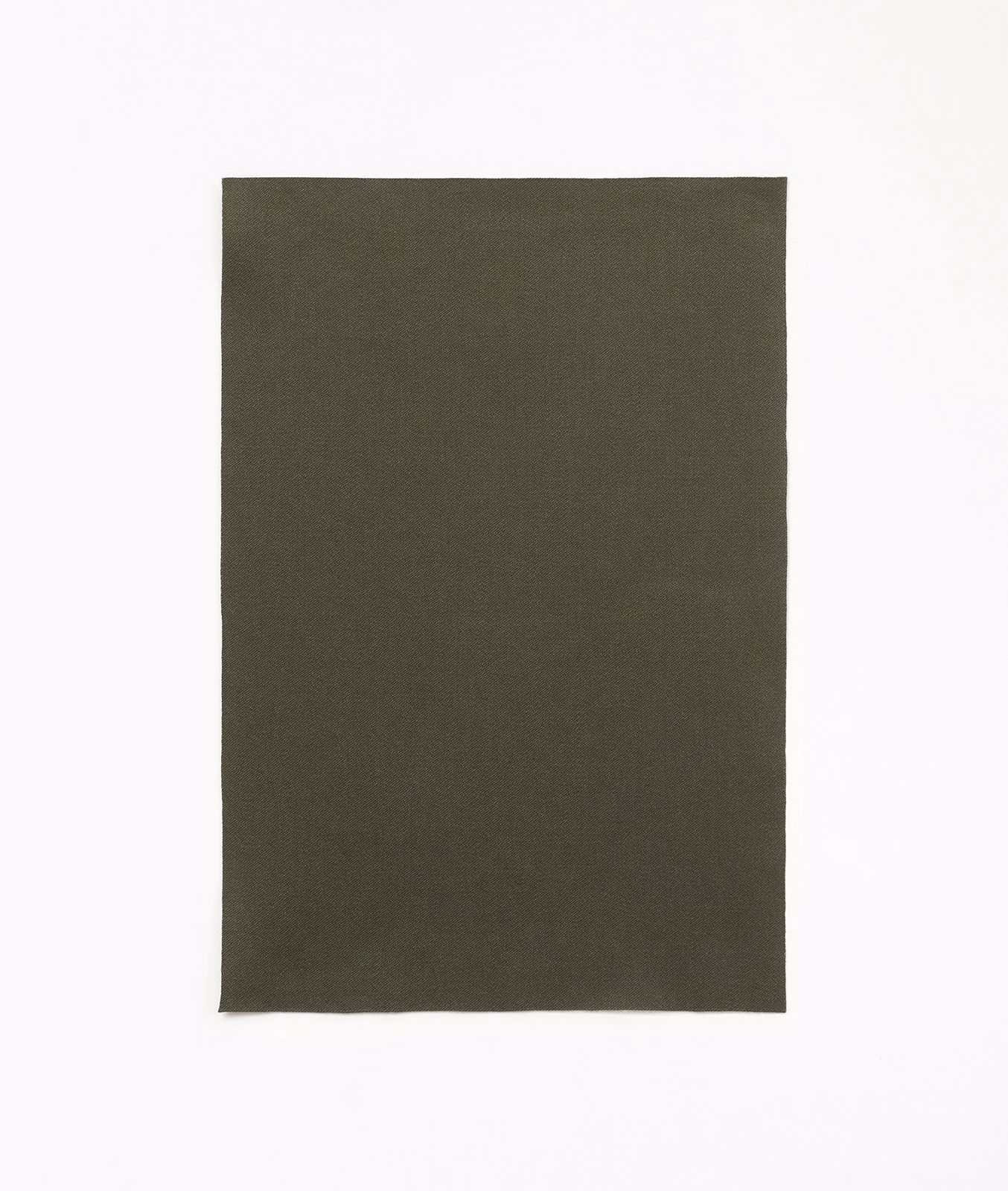 Deep olive-brown plain satin swatch with a subtle low sheen