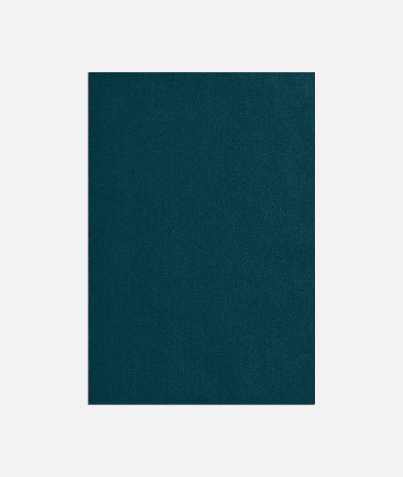 Deep petrol-teal satin swatch with a fine texture and subtle directional sheen