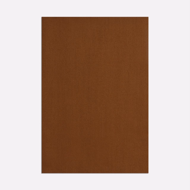 Warm tobacco-brown satin swatch with a smooth, subtly lustrous plain surface