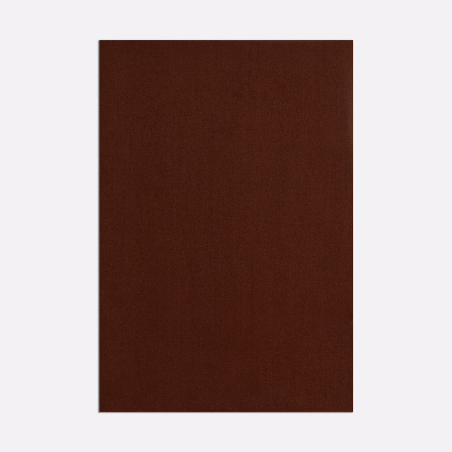 Deep russet-brown satin swatch with subtle vertical sheen and smooth plain texture