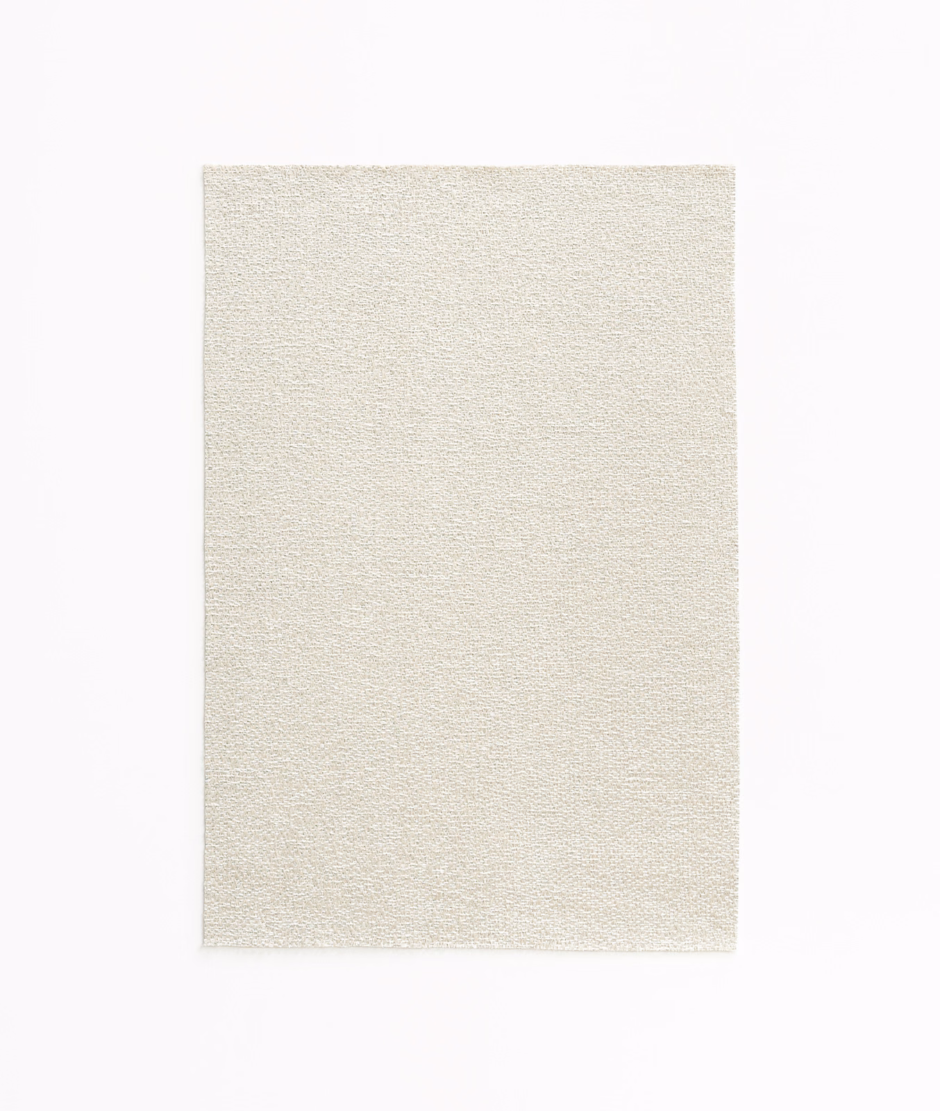 Pale pearl-ivory satin swatch showing a fine even grain and subtle sheen