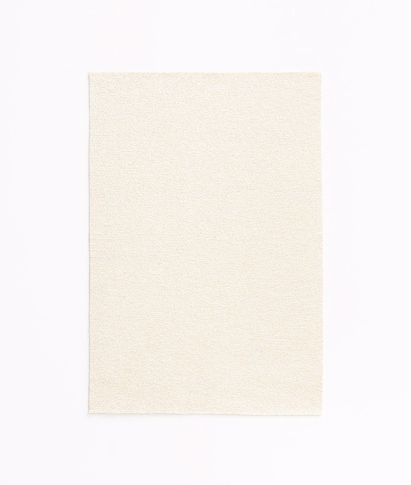 Warm ivory satin swatch with a fine, softly textured woven surface