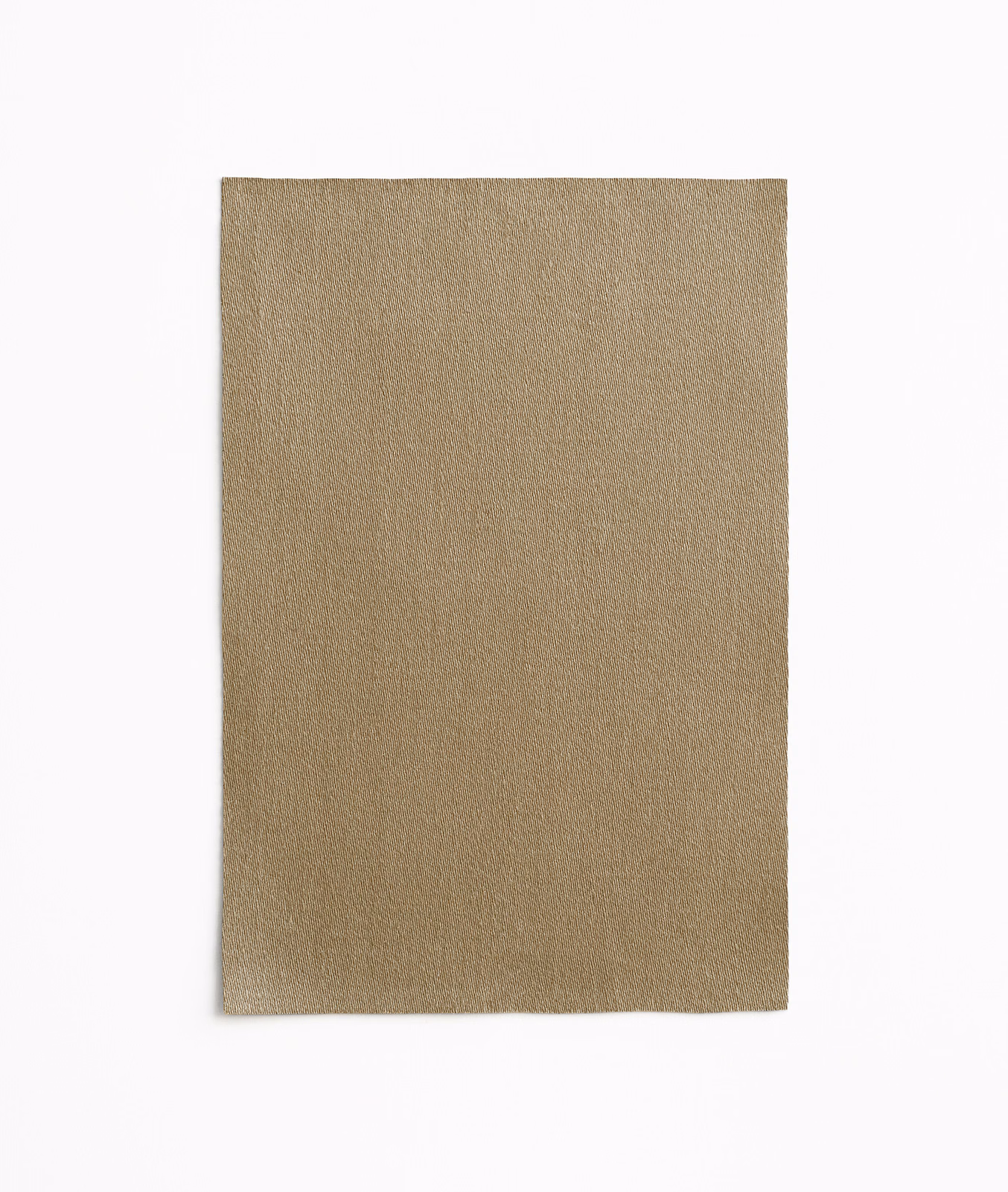 Warm caffe latte taupe satin swatch with a fine, softly reflective plain surface