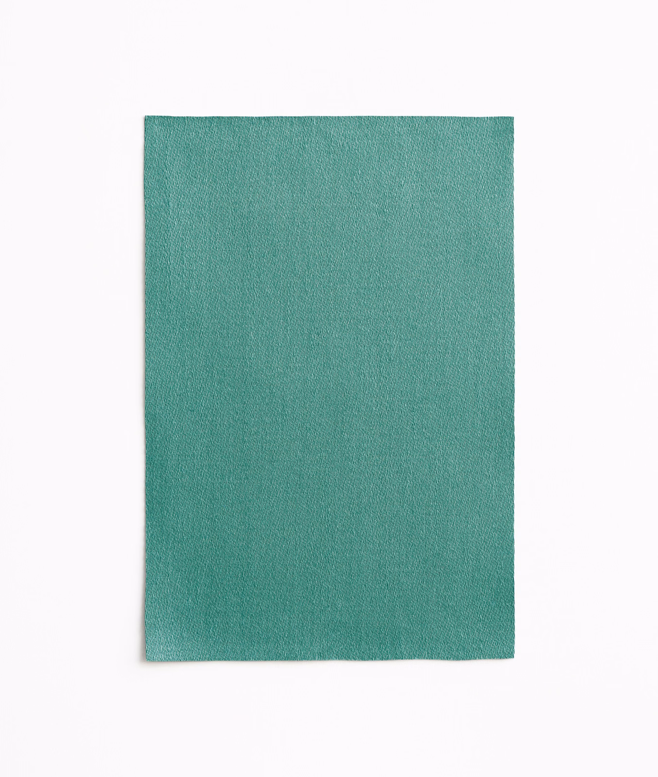 Deep teal satin fabric with a fine weave and subtly luminous plain surface