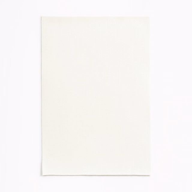 Smooth ivory-white satin swatch with a subtle luminous sheen