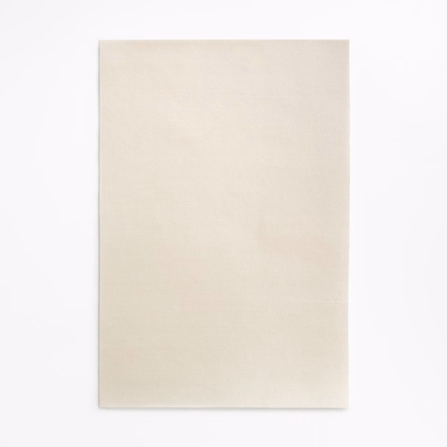 Pale ivory satin swatch showing a fine horizontal weave and subtle reflective sheen