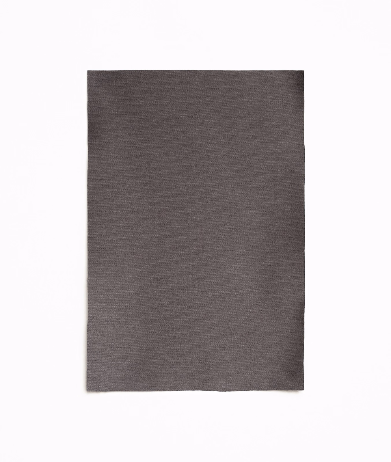 Deep anthracite grey plain satin swatch with a subtle, even sheen