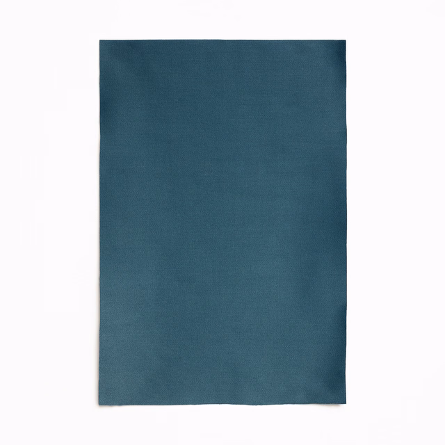 Deep canard teal satin swatch with a fine weave and subtle directional sheen